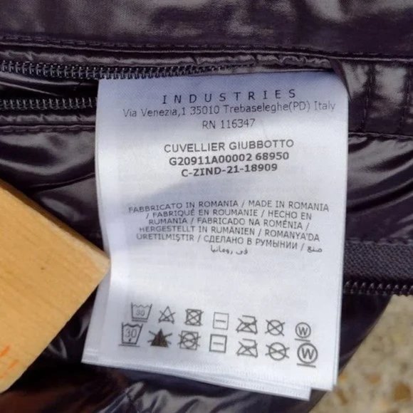 Moncler Cuvelier Giubbotto Navy Down Jacket Men’s 5 XL Slim XXL NWT - Picture 15 of 15